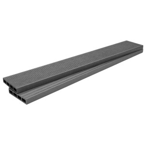 Deck περίφραξης wpc σανίδα με χτένι 20x110x3600mm light grey 180