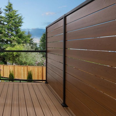 Deck wpc σανίδες περίφραξης διαχωριστικών για ξενοδοχεία