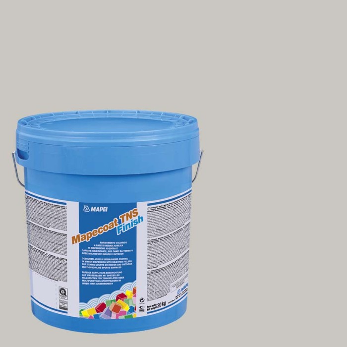 Ακρυλικό χρώμα γηπέδων Mapei - Mapecoat tns finish 1.3.4 light grey 1 - 20kg Ακρυλικό χρώμα γηπέδων Mapei - Mapecoat tns finish 1.3.4 light grey 1 - 20kg