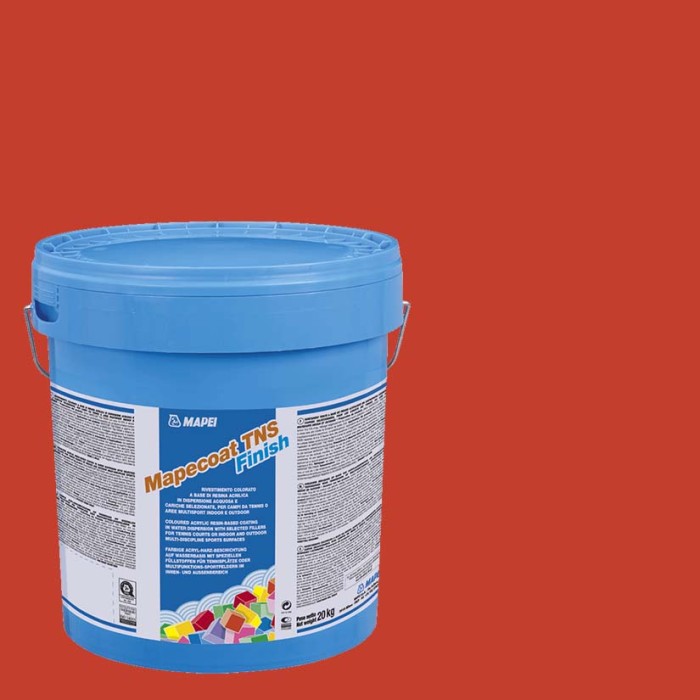 Ακρυλικό χρώμα γηπέδων Mapei - Mapecoat tns finish 1.3.4 swiss red 24 - 20kg Ακρυλικό χρώμα γηπέδων Mapei - Mapecoat tns finish 1.3.4 swiss red 24 - 20kg
