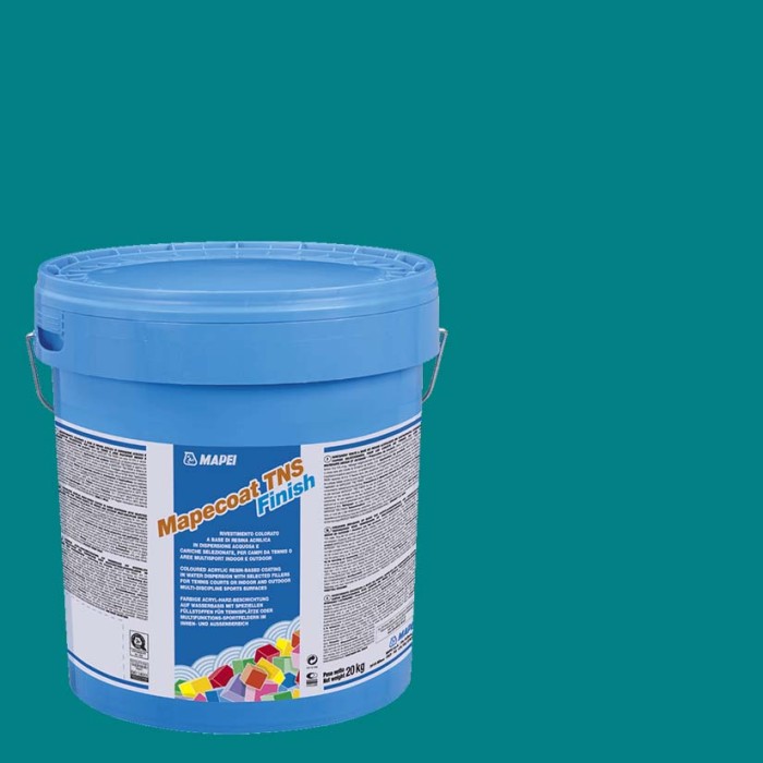 Ακρυλικό χρώμα γηπέδων Mapei - Mapecoat tns finish 1.3.4 melburne blue 28 - 20kg Ακρυλικό χρώμα γηπέδων Mapei - Mapecoat tns finish 1.3.4 melburne blue 28 - 20kg