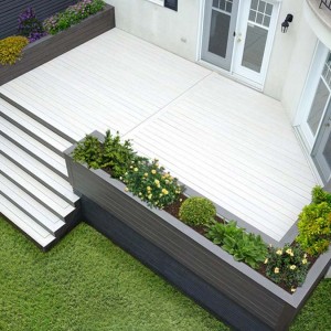 Δάπεδο εξωτερικού χώρου deck wpc white 40130 23x140x3600mm