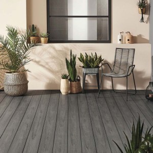 Δάπεδο εξωτερικού χώρου deck wpc νέας γενιάς Light Grey 80180 25x146x3600mm