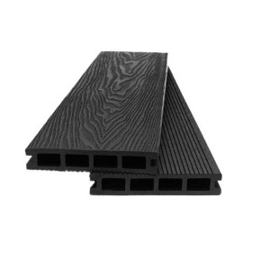 Δάπεδο εξωτερικού χώρου deck wpc νέας γενιάς Dark Grey 8050 25x146x3600mm