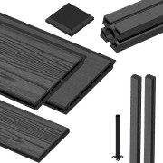 Deck περίφραξης wpc Inifence ic 04 mist ολοκληρωμένο σύστημα σετ 3.38m2 Deck περίφραξης wpc Inifence ic 04 mist ολοκληρωμένο σύστημα σετ 3.38m2