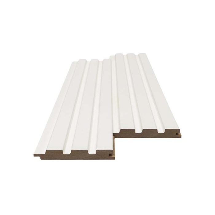 Πάνελ τοίχου 3d ξύλινα mdf πηχάκια Beat ST 502040 White 16x119x2750mm Πάνελ τοίχου 3d ξύλινα mdf πηχάκια Beat ST 502040 White 16x119x2750mm