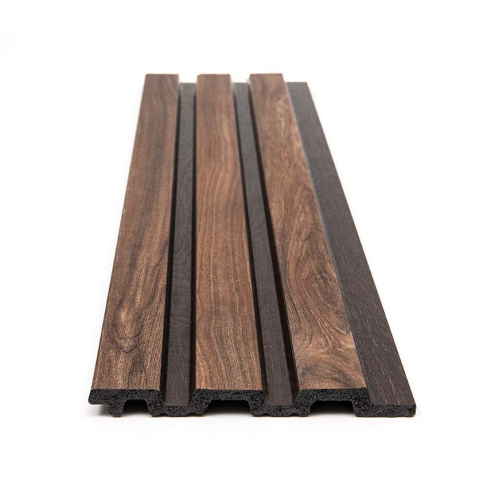 Πάνελ τοίχου με 3D ξύλινα πηχάκια PS Panel - Piano 54 Walnut Dark Brown 12x122x2900mm