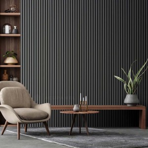 WPC Πάνελ τοίχου 2ης γενιάς με 3D πηχάκια dark grey 5570 εξωτερικού χώρου 25x147.5x2900mm