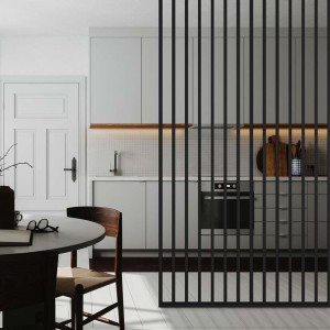 Ξύλινο διαχωριστικό δωματίου Woodwall Black 275x58x6.5cm Ξύλινο διαχωριστικό δωματίου Woodwall Black 275x58x6.5cm