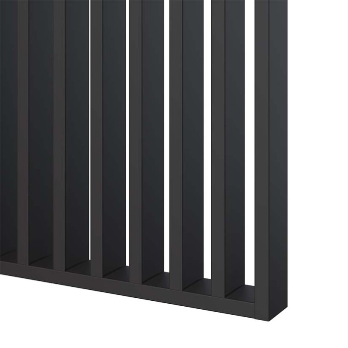 Ξύλινο διαχωριστικό δωματίου Woodwall Black 275x58x6.5cm Ξύλινο διαχωριστικό δωματίου Woodwall Black 275x58x6.5cm