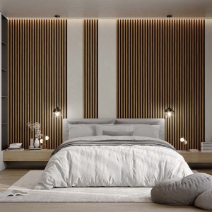 Ηχοαπορροφητικό ξύλινο πάνελ τοίχου Woodline Oak Light 30x270cm