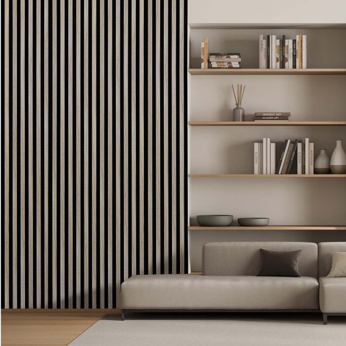 Ηχοαπορροφητικό ξύλινο πάνελ τοίχου Woodline Oak Sonoma 30x270cm