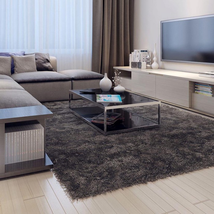 Φλοκάτη με το μέτρο ανθρακί 80062/900 Φλοκάτη με το μέτρο ανθρακί 80062/900