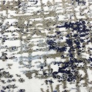 Μοκέτα με το μέτρο Tailor 35 λευκό - μπλε