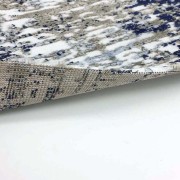 Μοκέτα με το μέτρο Tailor 35 λευκό - μπλε