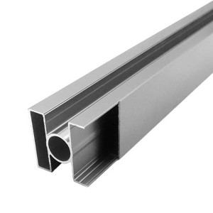 Κολώνα inox αλουμινίου ενισχυμένη με καπάκι 50x50/20mm 3m