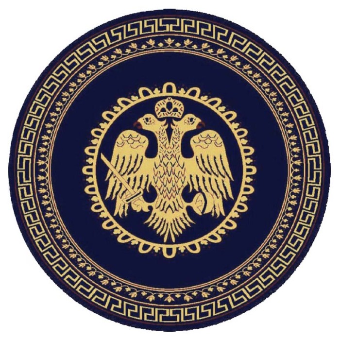 Εκκλησιαστικό χαλί Byzantium στρογγυλό 483 navy 2x2m Εκκλησιαστικό χαλί Byzantium στρογγυλό 483 navy 2x2m