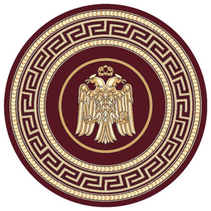 Εκκλησιαστικό χαλί Byzantium στρογγυλό 8242 cherry 2x2m Εκκλησιαστικό χαλί Byzantium στρογγυλό 8242 cherry 2x2m