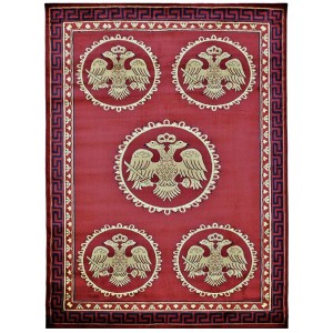 Εκκλησιαστικό χαλί διάδρομος Byzantium 105 red 0.67x25m