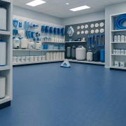 Πλαστικό Δάπεδο Τάπα 1mm Μπλε Ρολό 2m
