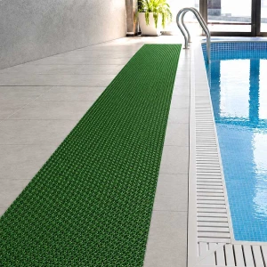 Αντιολισθητικό Πλαστικό Δάπεδο Zig Zag 5mm Πράσινο 1.2x15m | 18m2