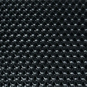 Αντιολισθητικό Πλαστικό Δάπεδο Zig Zag 5mm Μαύρο 1.2x15m | 18m2
