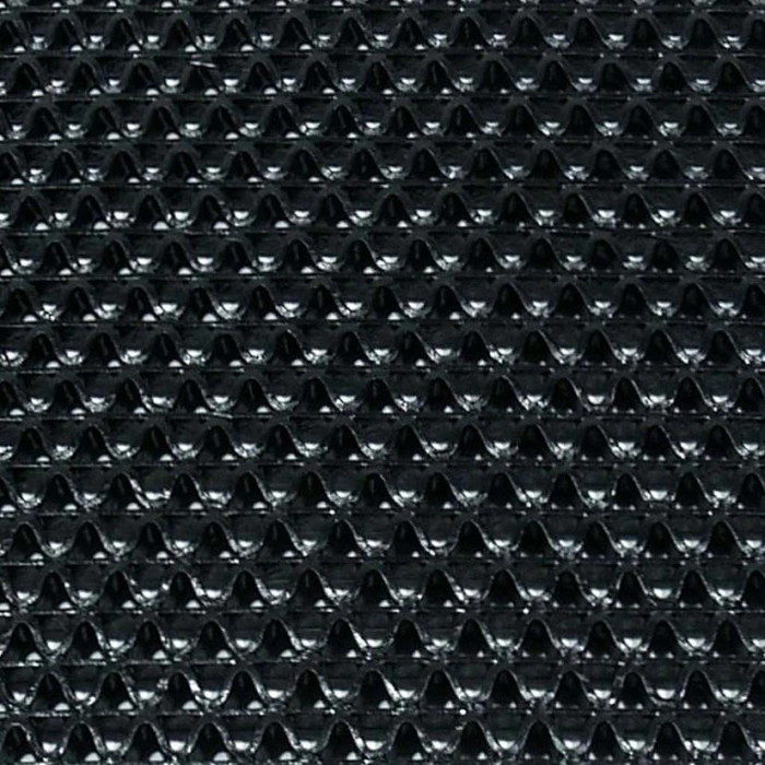 Αντιολισθητικό Πλαστικό Δάπεδο Zig Zag 8mm Μαύρο Ρολό 1.2m