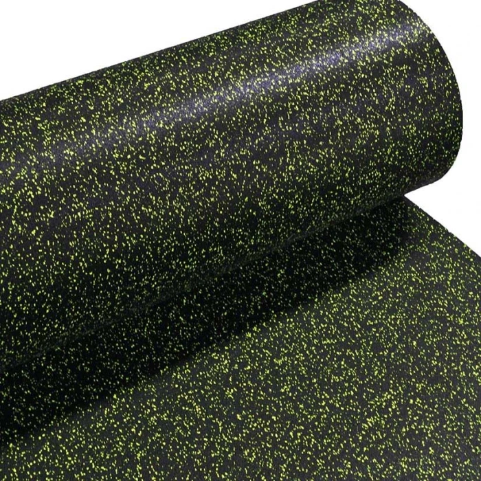 Ελαστικό Δάπεδο Γυμναστηρίου Sbr Epdm Yellow Flecks 1.2x10m 6mm | 12m2
