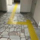 Πλακίδιο Όδευσης Τυφλών Κίτρινο 30x30cm με Ανάγλυφες Ραβδώσεις 