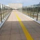 Πλακίδιο Όδευσης Τυφλών Κίτρινο 30x30cm με Ανάγλυφες Ραβδώσεις 