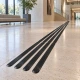 Λωρίδα Όδευσης Τυφλών Inox 316 με Γραμμές Μαύρη KMS 501