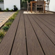 Deck Wpc δαπέδου premium 2πλής όψης Antique/Walnut 620110