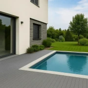 Σανίδα πατώματος WPC γραμμωτή 24x146x3600 γκρι ανοιχτό 90641