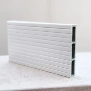 WPC σανίδα περίφραξης γραμμωτή 2x12x360cm λευκό 93629