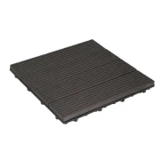 Πλακάκι WPC Γραμμωτό 30x30cm Καφέ Σκούρο 69571-1