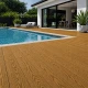 Deck Wpc δαπέδου 3d wood grain k25 Ανοιχτό Καφέ