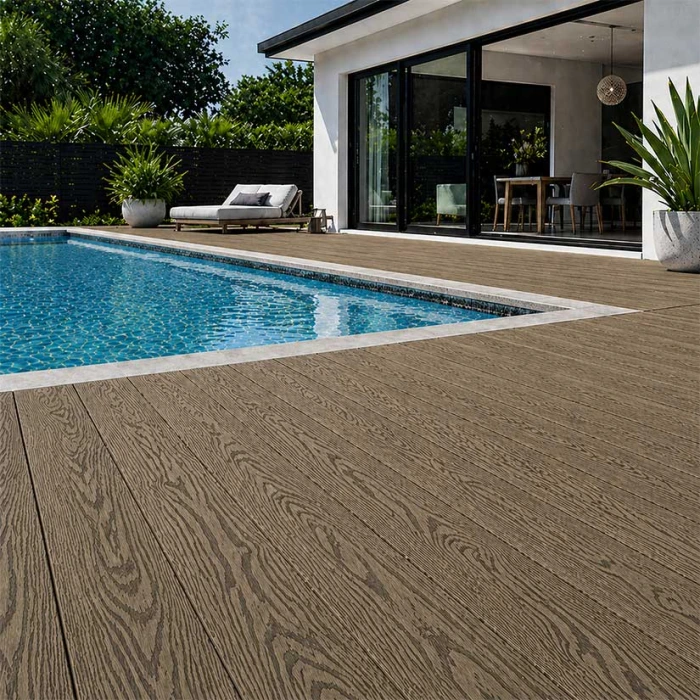 Deck Wpc δαπέδου 3d wood grain k3 Καφέ