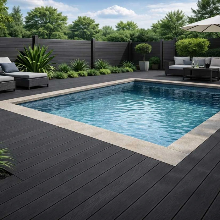 Deck Wpc δάπεδο Iniwood Cliff ανθρακί 21x147x2800mm