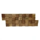 Πάνελ Τοίχου 3D από 100% Φυσικό Ξύλο Teak Square 495x180mm 0.09m² 540-008