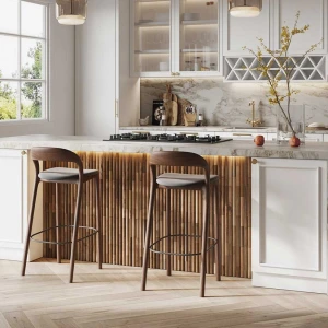 Πάνελ Τοίχου 3D από 100% Φυσικό Ξύλο Teak Round 500x200mm 0.10m² 540-014