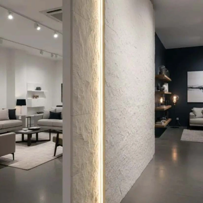 Panel Εύκαμπτης Πέτρας Rough Granite Pure White 108010 600x1200mm 7,2m² | 10 τμχ