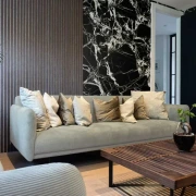 Pvc πάνελ με όψη μαρμάρου Black Ice 1220/2800mm 3.41m²