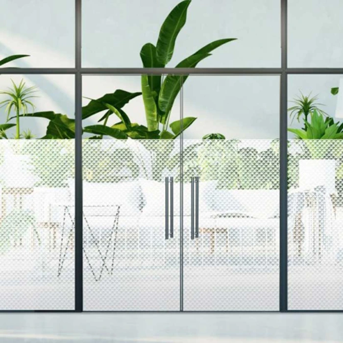 Μεμβράνη τζαμιών διακοσμητική με 3D τρίγωνα Reflectiv Int 445