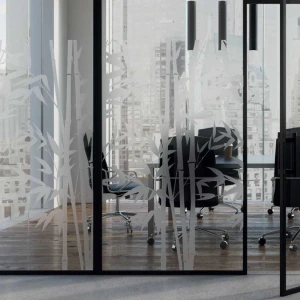 Μεμβράνη τζαμιών διακοσμητική με δέντρα bamboo Int 535