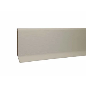 Σοβατεπί pvc S60 Flex λευκό με υγειονομικές άκρες 60x10x2575mm 1013