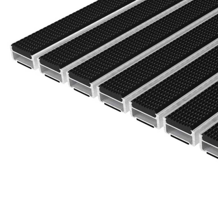 Ταπέτο Εισόδου Αλουμινίου Top Clean Robust με Καουτσούκ Geggus 29/17mm