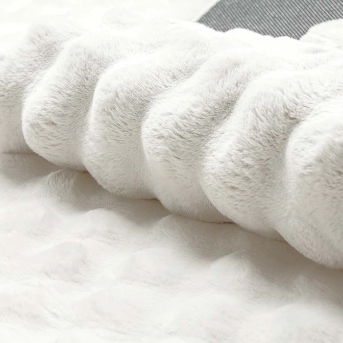 Γούνινο χαλί supper fluffy bubble λευκό 67 x 190 cm shaggy