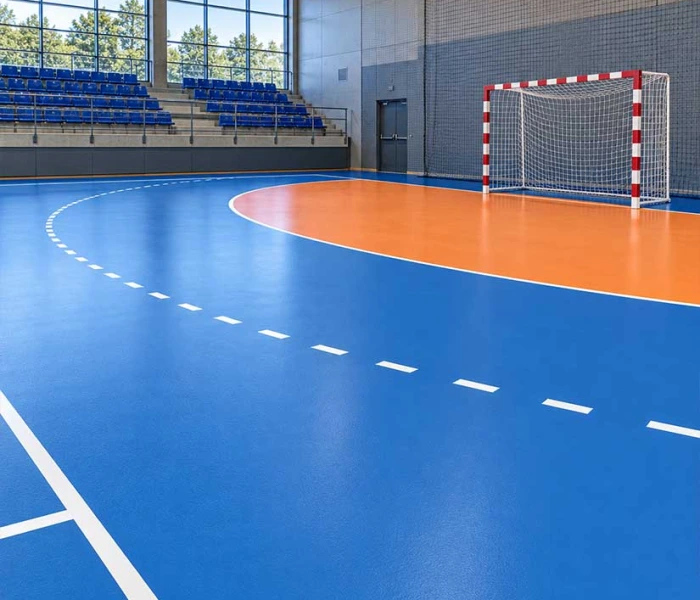 δαπεδα γηπέδων hanball για αθλητικές εγκαταστάσεις - Α. Κασιμάτης