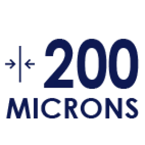 200 microns