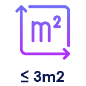 μέχρι 3m2